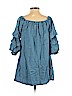 Zara 100% Lyocell Blue Casual Dress Size S - photo 2
