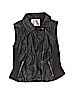 Justice 100% Polyurethane Solid Black Vest Size 8 - 10 - photo 1