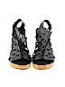 Pierre Dumas Black Wedges Size 10 - photo 2