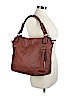 MG Collection 100% Leather Brown Leather Satchel One size - photo 2