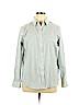 Jones New York Signature 100% Cotton White Long Sleeve Button-Down Shirt Size XL - photo 1