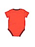 Nike 100% Cotton Orange Short Sleeve Onesie Size 0-3 mo - photo 2