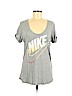 Nike Gray Short Sleeve T-Shirt Size M - photo 1