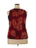 Kate Hill Burgundy Sleeveless Silk Top Size 1X - photo 2
