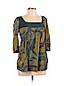 Weston Wear 100% Nylon Green Short Sleeve Blouse Size L - photo 1