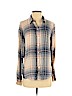 Lucky Brand 100% Modal Blue Long Sleeve Button-Down Shirt Size S - photo 1