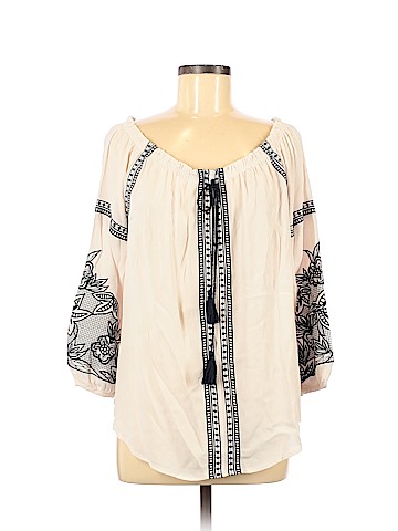 Tribal Jeans Long Sleeve Blouse (view 1)