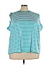 Blair Blue Sleeveless T-Shirt Size 3X - photo 1