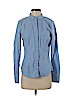 American Eagle Outfitters 100% Cotton Blue Long Sleeve Button-Down Shirt Size M - photo 1