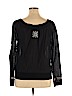 Miley Cyrus & Max Azria 100% Cotton Black Long Sleeve Top Size XL - photo 2