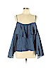 Misa 100% Cotton Blue Sleeveless Top Size L - photo 1