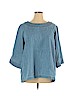 Martha Stewart Blue 3/4 Sleeve Blouse Size XXL - photo 1