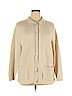 Appleseeds 100% Cotton Ivory Cardigan Size 1X - photo 1