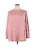 Ann Taylor LOFT 100% Polyester Pink Long Sleeve Blouse Size 20 - photo 1