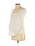 Ann Taylor LOFT 100% Linen White Short Sleeve T-Shirt Size S - photo 1