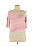 Banana Republic 100% Pima Cotton Pink 3/4 Sleeve Top Size XL (tall) - photo 1