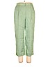 Lauren by Ralph Lauren 100% Linen Green Linen Pants Size 14 - photo 1