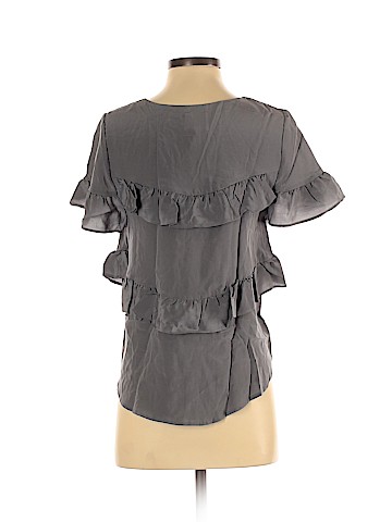 HD in Paris Short Sleeve Silk Top (view 2)