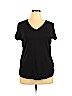 Sejour Black Short Sleeve T-Shirt Size 1X - photo 1