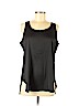 Ann Taylor LOFT 100% Polyester Black Sleeveless Blouse Size L (petite) - photo 1