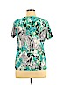 JM Collection Teal Short Sleeve Top Size XL (petite) - photo 2
