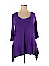 Antthony Originals Purple 3/4 Sleeve Top Size 1X - photo 1