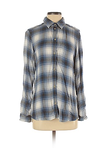 American Eagle Outfitters Long Sleeve Button-Down Shirt (view 1)