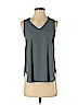 Lush 100% Polyester Gray Sleeveless Blouse Size XS - photo 1