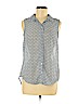H&M Blue Sleeveless Blouse Size 6 - photo 1