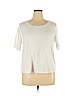 Croft & Barrow 100% Cotton White Short Sleeve T-Shirt Size 1X - photo 1
