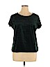 City Streets 100% Polyester Green Short Sleeve Top Size XL - photo 1