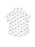 Carter's 100% Cotton White Short Sleeve Button-Down Shirt 0-3 MO / 3 MO - photo 2
