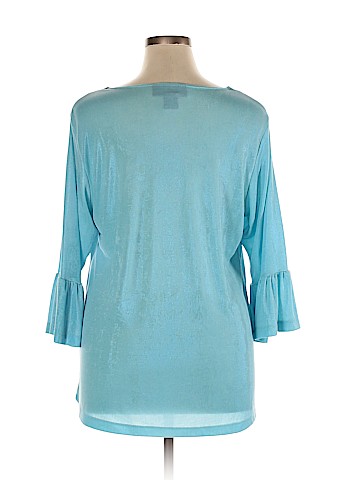 Susan Graver 3/4 Sleeve Top (view 2)