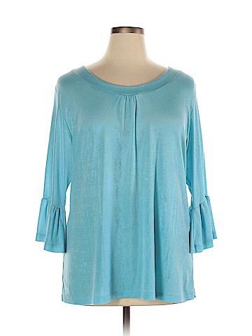 Susan Graver 3/4 Sleeve Top (view 1)