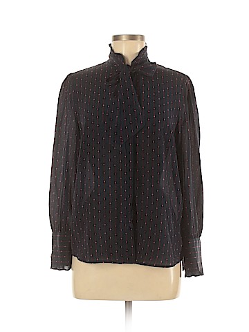 Madewell Long Sleeve Silk Top (view 1)