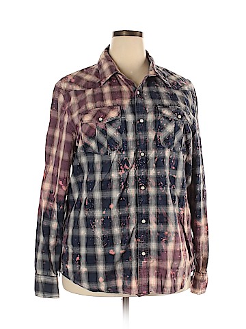 American Eagle Outfitters Long Sleeve Button-Down Shirt (view 1)