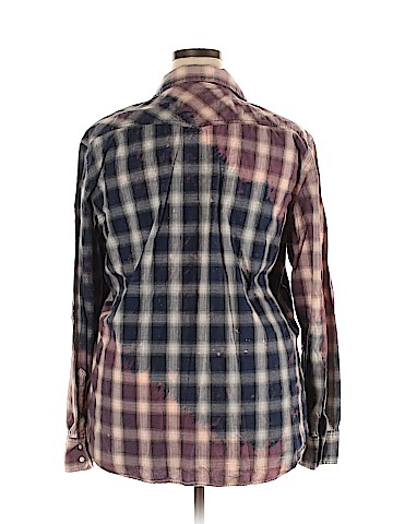 American Eagle Outfitters Long Sleeve Button-Down Shirt (view 2)