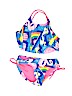 Justice Blue Two Piece Swimsuit Size 8 - photo 1