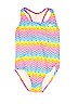 Speedo Chevron-herringbone Pink One Piece Swimsuit Size 10 - photo 1