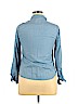 Charlotte Russe 100% Cotton Blue Long Sleeve Button-Down Shirt Size XL - photo 2