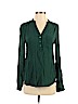 Forever 21 Green Long Sleeve Blouse Size S - photo 1