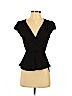 Love, Fire 100% Rayon Black Short Sleeve Blouse Size S - photo 1