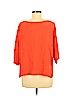 Robert Rodriguez 100% Silk Red Short Sleeve Silk Top Size 8 - photo 2