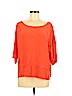 Robert Rodriguez 100% Silk Red Short Sleeve Silk Top Size 8 - photo 1