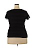 Milano 100% Rayon Black Short Sleeve Blouse Size XL - photo 2