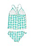 Raisins Teal Two Piece Swimsuit Size 10 - photo 2