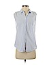 Equipment 100% Cotton White Sleeveless Blouse Size M - photo 1