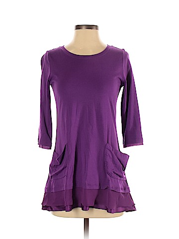 LOGO by Lori Goldstein 3/4 Sleeve Top (view 1)