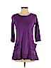 LOGO by Lori Goldstein Purple 3/4 Sleeve Top Size XS (petite) - photo 1