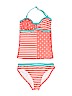 Johnnie b Red Two Piece Swimsuit Size 9 - 10 - photo 1
